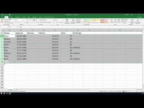 Excel training for more efficiency in the office: Calendar, organization chart & Co - 5.5 Double values