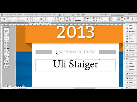 Plakat gestalten in Adobe InDesign - Teil 3: Texte einpflegen