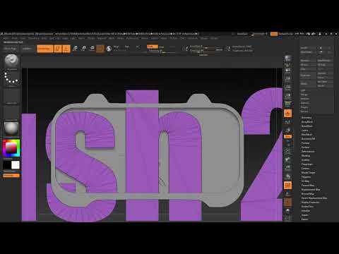 ZBrush 2019 – Video-træning til opdatering: 9.1 | Miniprojekt: Dørskilt – Modellering