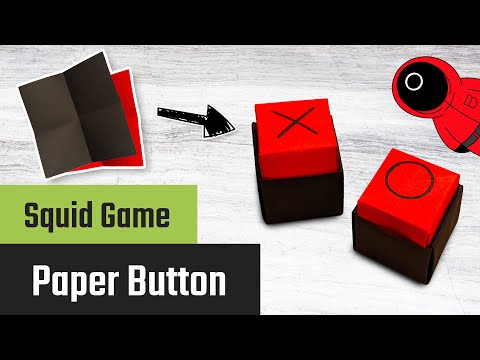 Forhåndsvisningsbillede: Origami knapper fra Squid Game: vejledning med video, fotos og beskrivelse