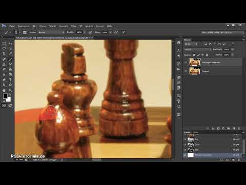 Photoshop - La partida de ajedrez - Parte 09: Recortar, corregir y preparar el tablero de ajedrez