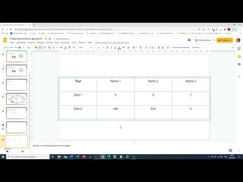 Google Slides Eğitimi: 10.1 | Tablolar Oluşturma