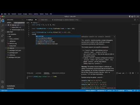 JavaScript ES6&ndash;ES13: 3.14 | Hy&ouml;dylliset uudet taulukon funktiot (find, filter, map, reduce ...)