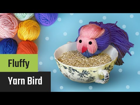 Forhåndsvisningsbillede: Fugle lavet af uld - Kreativ hobbyidé for børn