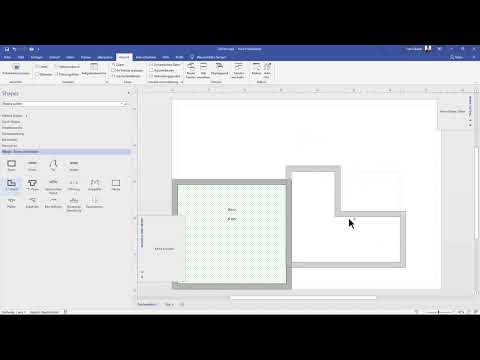 MS Visio Kursu: 11.1 | Oda planı genel görünümü ve kat planı