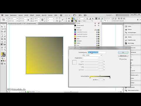 L'outil du champ de dégradé dans InDesign