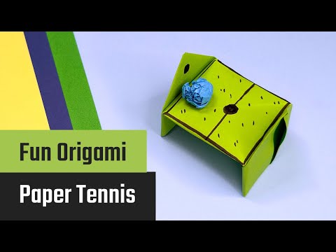 Forhåndsvisningsbillede: Origami Tennis: Enkel vejledning med fotos og video til børn