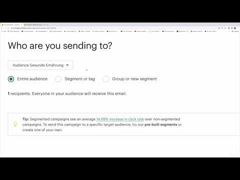 Mailchimp: 3.1 | Opret A/B-test for emne linjer - første trin