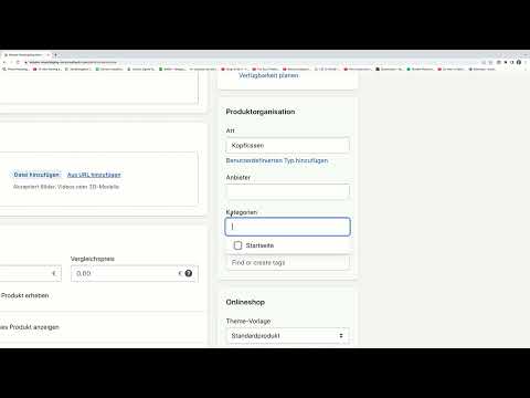 E-handelskurs: 5.7 | Redigere produktopsætning i Shopify.