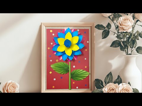 Forhåndsvisningsbillede: 3D-papirblomst: Trin-for-trin vejledning med billeder og video