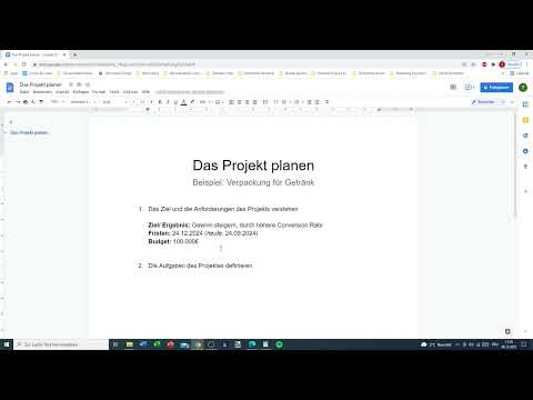 Grundlagen Projektmanagement: 4.2 | Die Aufgaben des Projektes definieren