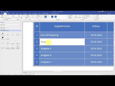 MS Visio kursu: 14.1 | Gantt diyagramı
