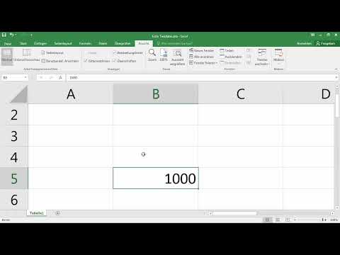 Excel-Grundlagen – Einführung für Anfänger: 05 Zoom-Modus anpassen