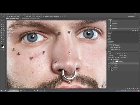 Séparation des fréquences dans Photoshop - 24 Structure de visage