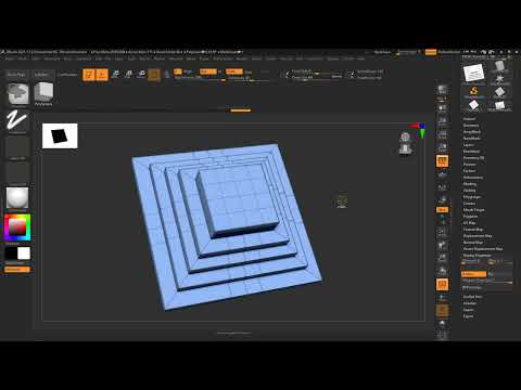 ZBrush 2021 – Video-træning om opdateringerne: 8 | ZModeler: Extrude Edge.