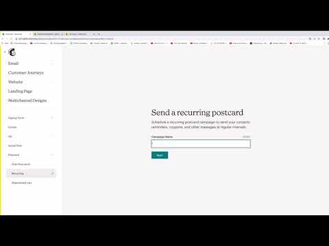 Mailchimp: 6.2 | Gentagende postkort og andre typer af Mailchimp-postkort