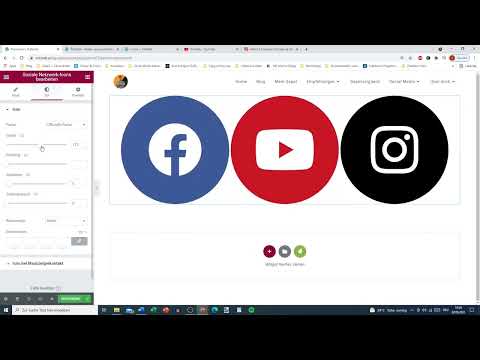 Elementor für WordPress: 15.13 | Soziale-Netzwerk-Icons