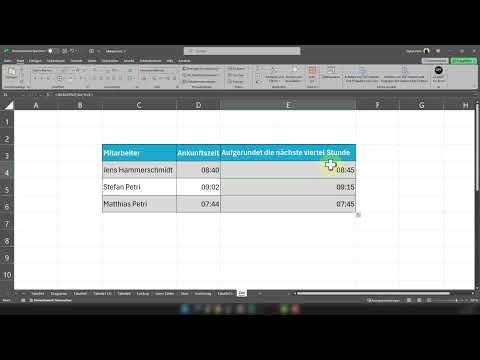 Excel tips: 24 | Always round up to the nearest quarter of an hour when entering a time