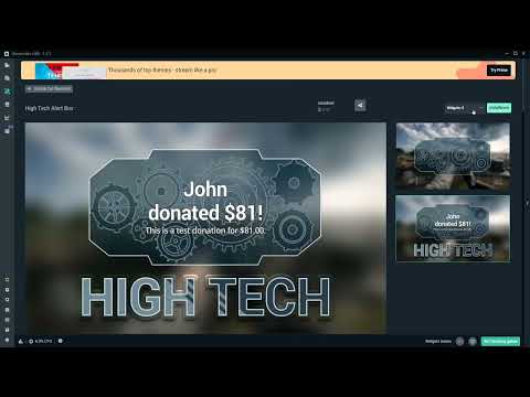 Streamlabs: 3.3 | Vorgefertigte Alerts herunterladen