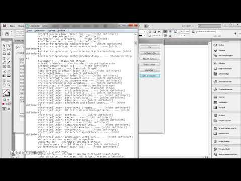 InDesign'da klavye kısayolları