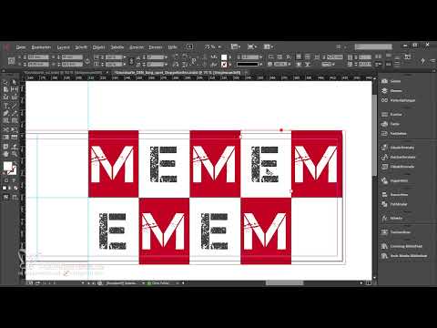 Christmas greeting card for business customers in InDesign