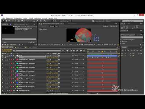 3D-Projekte in After Effects: Vorbereitung für den Globuspunkt