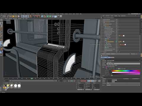 Cinema 4D'de uygulama - bir uzay istasyonunun modellemesi ve aydınlatılması: 21 Alfa Haritası