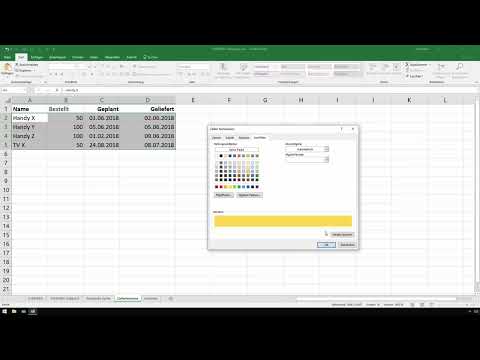 Excel course for controlling and sales: Assortment list, units, currency & Co - 5.5 Highlighting missed deadlines