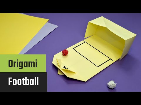 Forhåndsvisningsbillede: Origami fodboldspil: Instruktion med video, fotos og beskrivelse