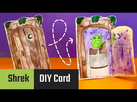 Forh&aring;ndsvisningsbillede: Shrek-d&oslash;rkort lave - Kreativ bastelid&eacute; for b&oslash;rn