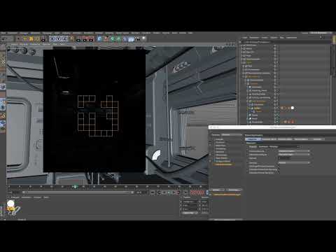 Cinema 4D'de uygulama - bir uzay istasyonu modelleme ve aydınlatma: 15 Ana aydınlatma