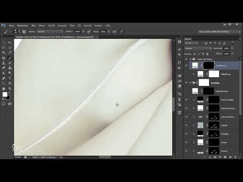 Photoshop-Composing - Digitale Liebe: 04 - Leuchtende Linien der Roboterfrau vorbereiten und restliche Gelenke optimieren