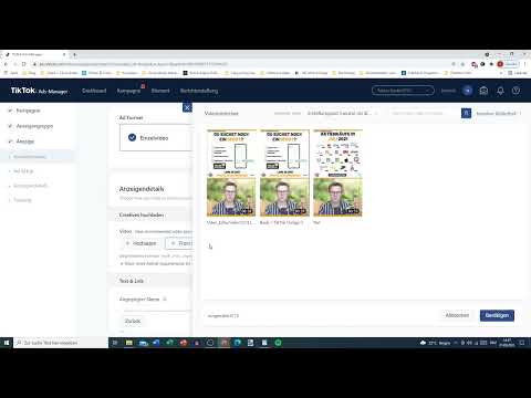 TikTok Ads-Manager: 4.2 | Video aus der Bibliothek wählen