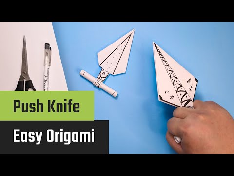 Forhåndsvisningsbillede: Papir kniv bastning: DIY-guide til børn