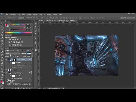 La voie de l'art dans Photoshop : Les techniques - le modèle et l'arrière-plan fusionnent