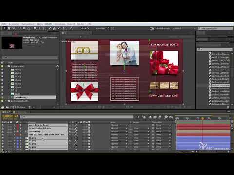 After Effects for beginners: Animated wedding card