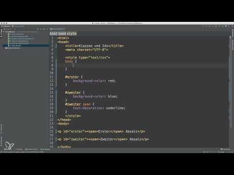 Basics HTML, CSS and JavaScript - 28 HTML attributes class and id