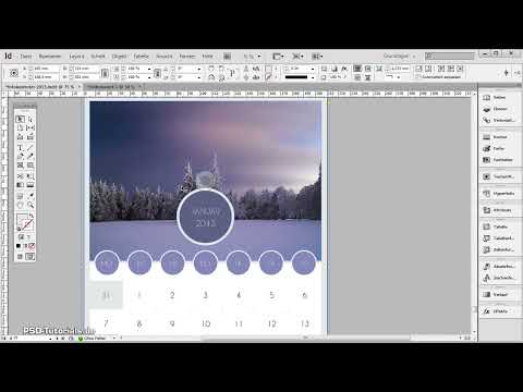 Fotokalender inkl. Deckblatt in Adobe InDesign gestalten