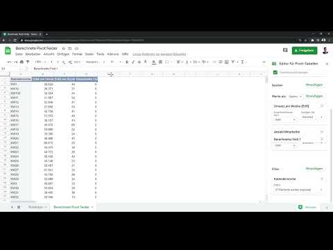 Google Sheets -opas: 8.5 Laskentakentät