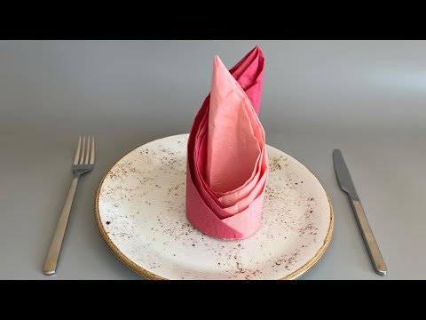 Voorbeeldafbeelding: Servetten vouwen voor de bruiloft: Onze top 4 handleidingen met video