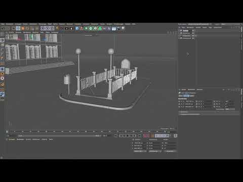 Cinema 4D-tutorial "Underground": 1.21 Scene setup.