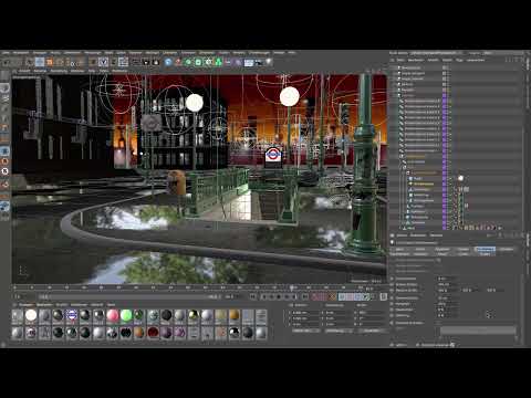 Cinema 4D-tutorial "Underground": 3.4 Synlighed.
