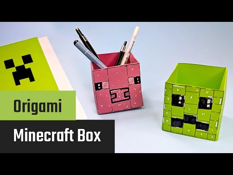Forh&aring;ndsvisningsbillede: Minecraft Creeper-Box lave: Foto & Video vejledning