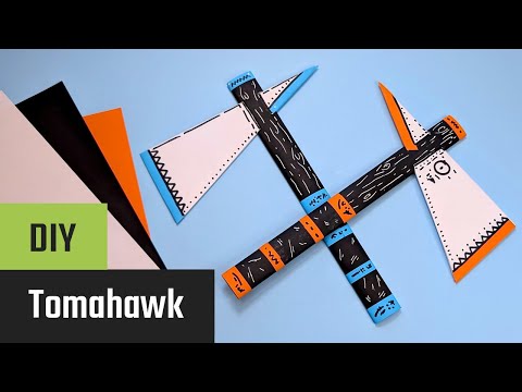 Forhåndsvisningsbillede: Papir Tomahawk: Instruktioner med video, fotos og beskrivelse