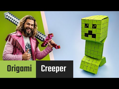 Forh&aring;ndsvisningsbillede: Minecraft Creeper figur lave: Foto & video vejledning