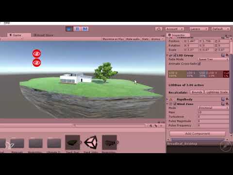 360°-Arkitekturvyer med Unity och Cinema 4D - Animering av 12 träd