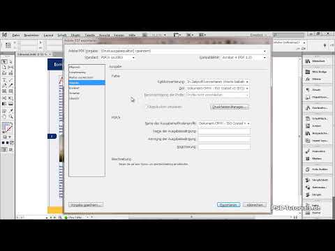 PDF-eksport - Acrobat's standardindstillinger