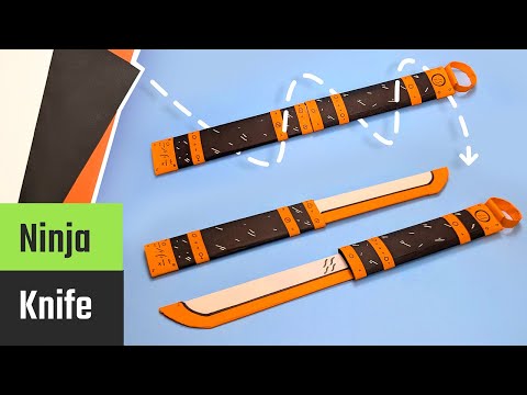 Forhåndsvisningsbillede: DIY Ninja knivsæt version 3: Vejledning til papirvåben, der kan sættes sammen