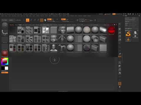 ZBrush 2019 - Video-træning til opdatering: 2 | Subtool-mappe