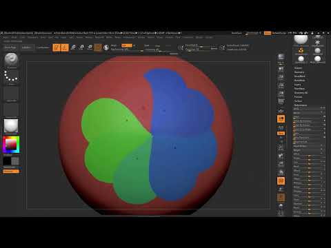 ZBrush 2018 ve 4R8 - Güncellemelerle ilgili Video Eğitim: 12 PolyGroupIt